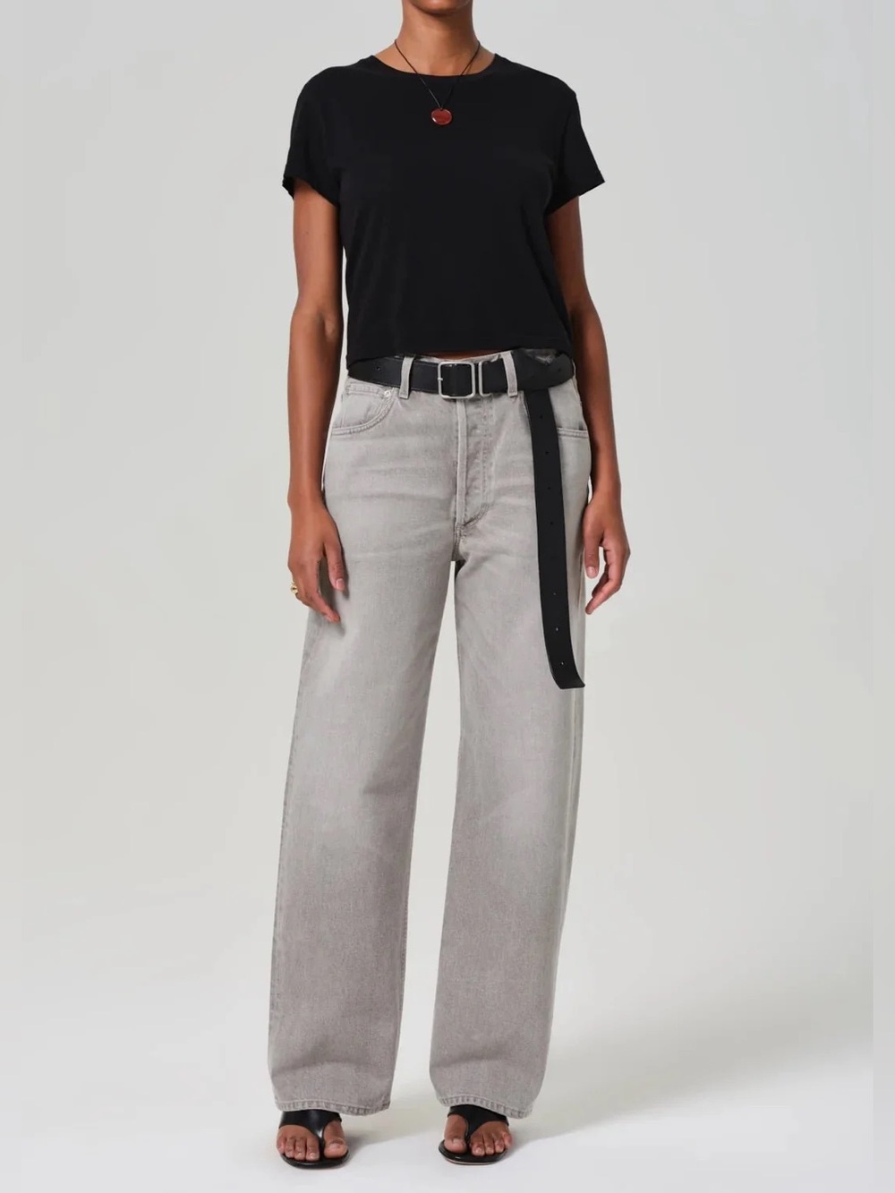 Citizens of Humanity Ayla Baggy Jeans in Quartz Grey 25